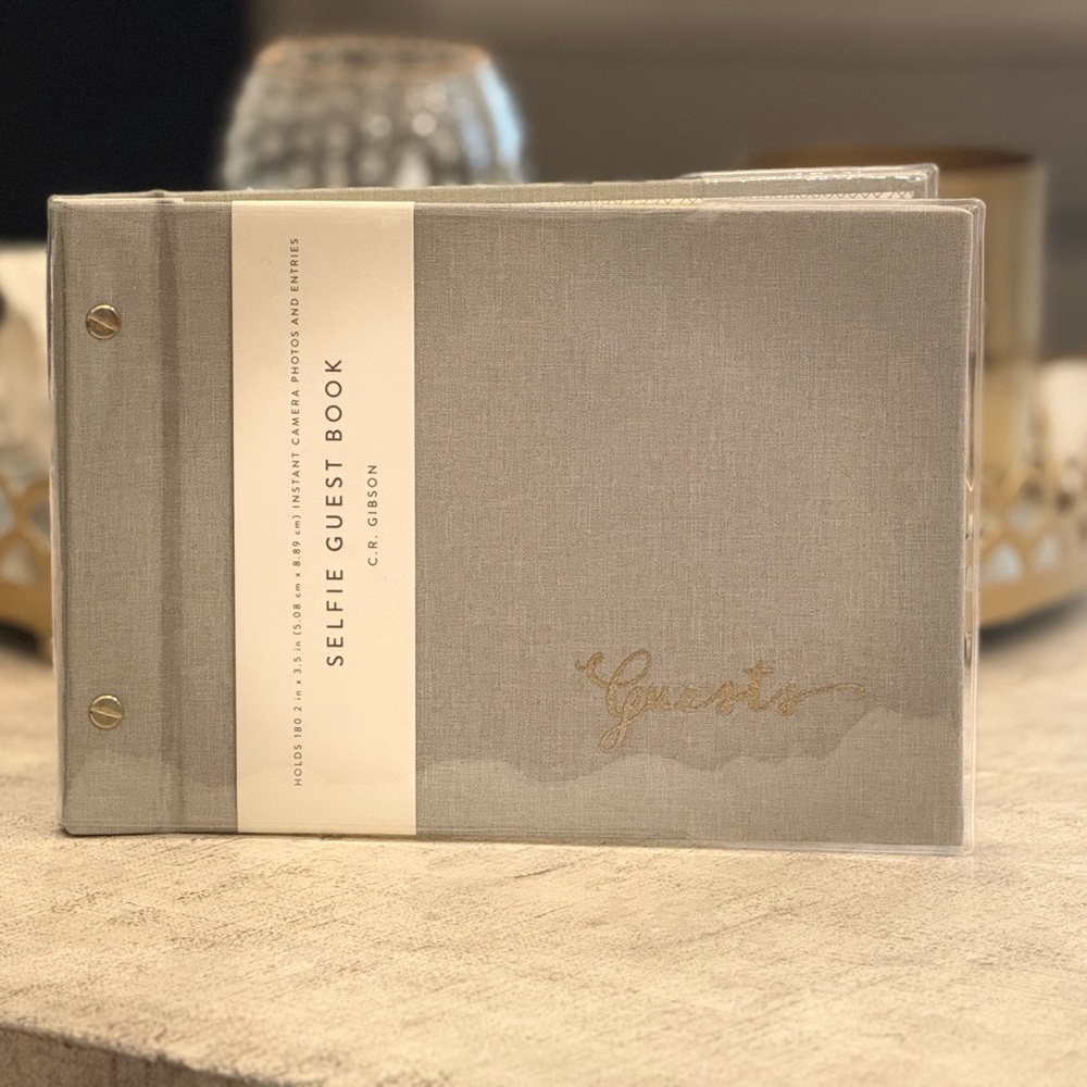 Gray Selfie Guest Book